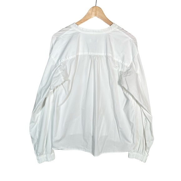 CLOSED Monochrome V-Neck Poplin Blouse - Picture 4 of 9